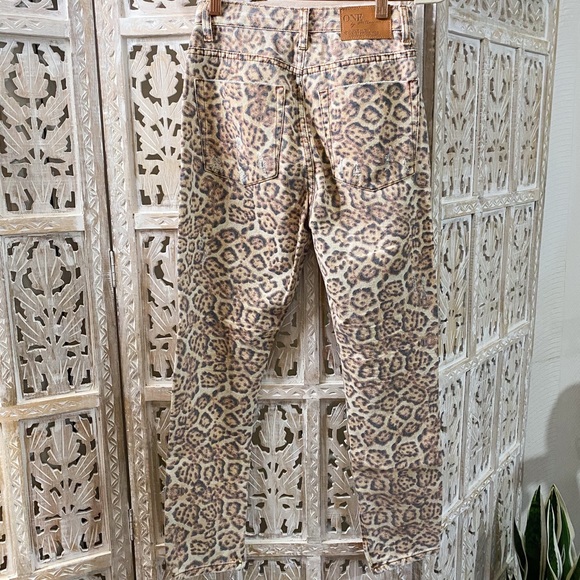 NWOT One Teaspoon Freebird Leopard Jeans - Picture 6 of 8